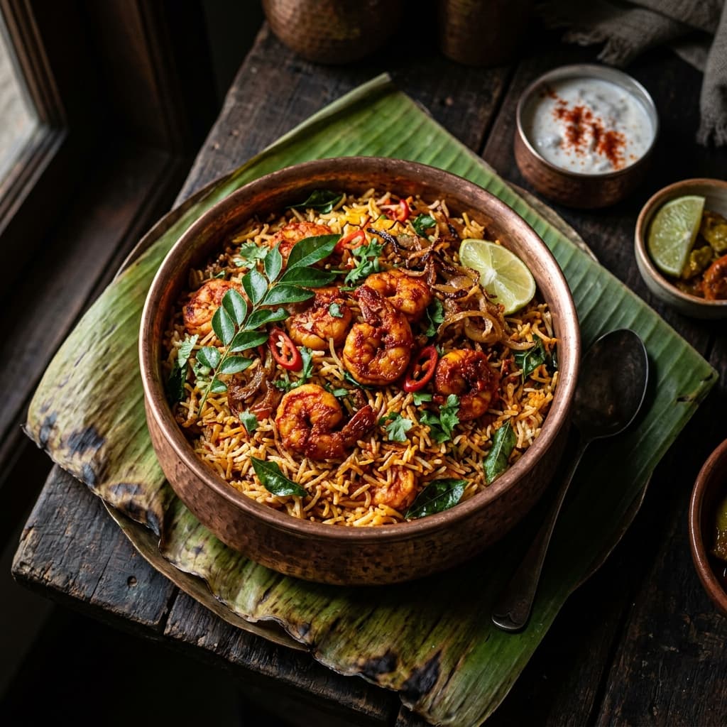 GUNTUR PRAWNS BIRYANI